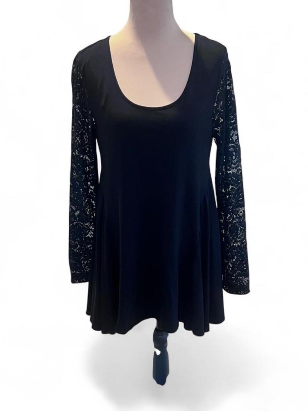 Kate & Mallory Black Lace High Low Lace Dress  - Small